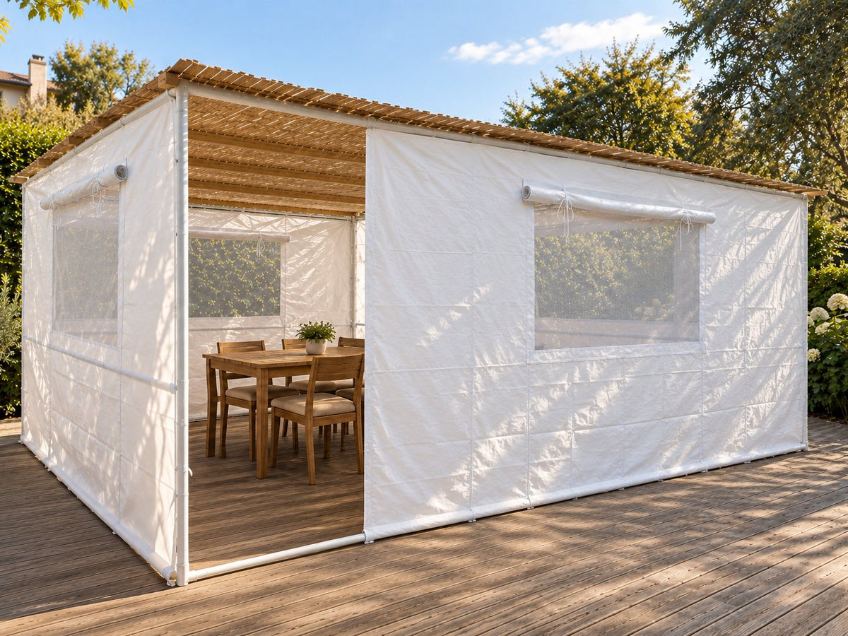 Module 3×3 → 5×3 : le résultat, une Soucca ONE 5 × 3 m