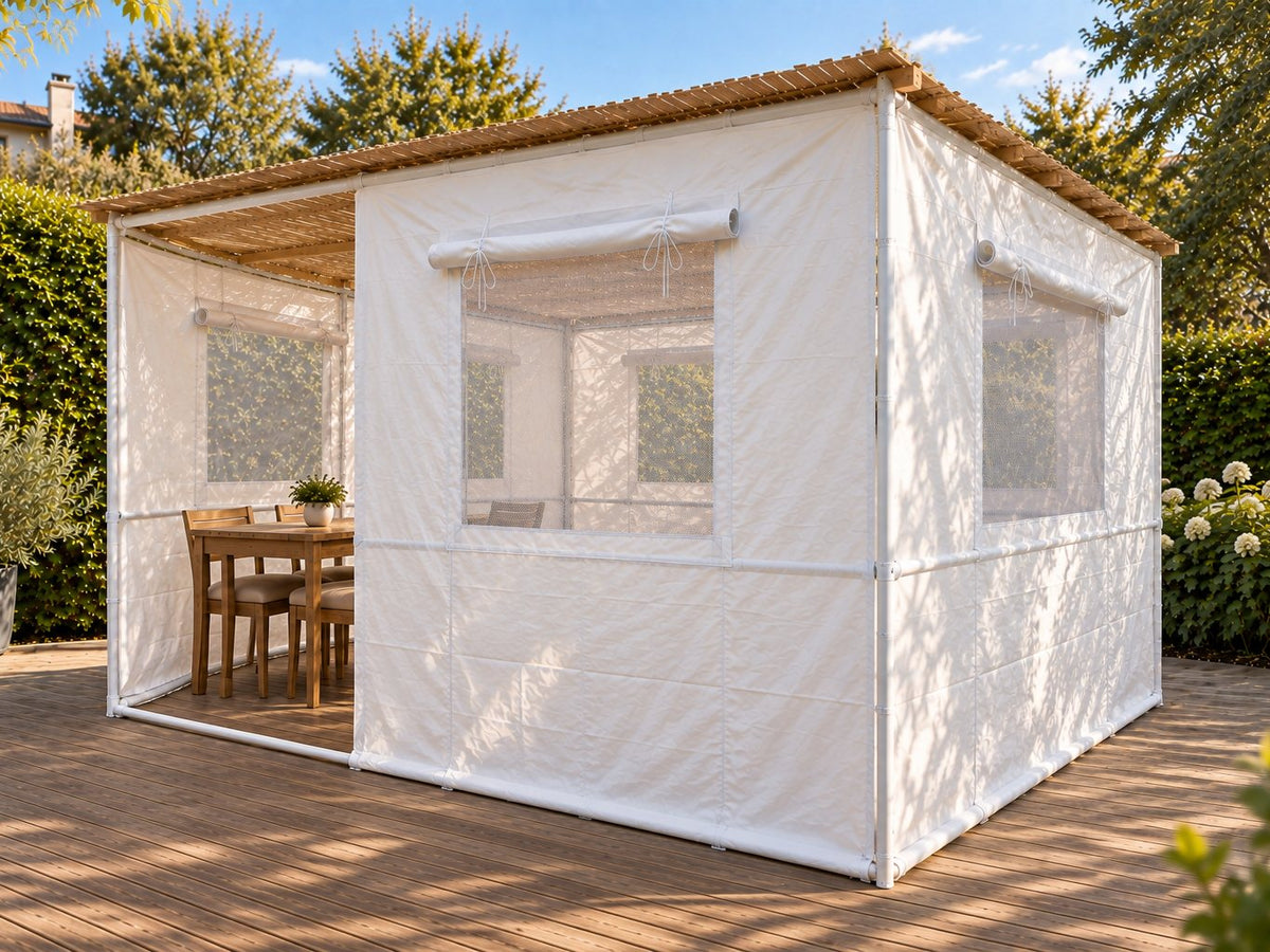 Soucca ONE 3 × 3 m — vue de trois quarts
